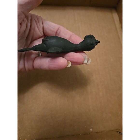 3 1/2" x 1 1/2" Thin Classic Mini Rubber Funny Chicken Pre-owned Unwrapped - Picture 3 of 3